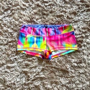 Colorful Workout Booty Shorts
